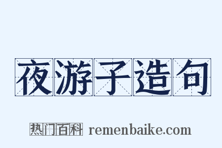 夜游子造句是什么意思的图片